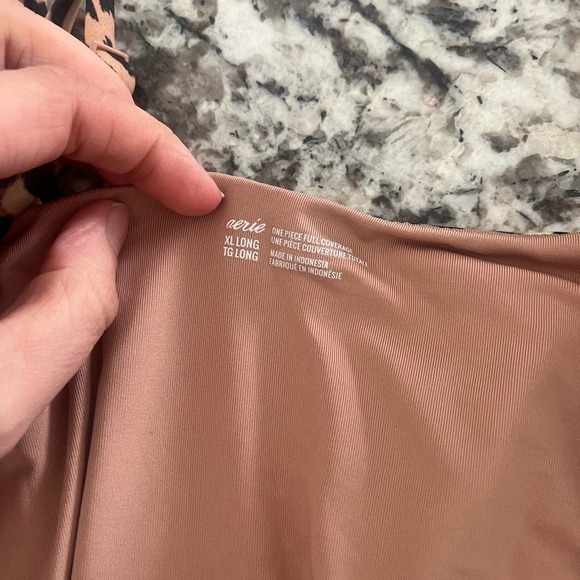 Leopard Print Aerie Wrap Suit in XL long - Picture 5 of 5